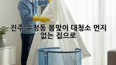 진주 수정동 봄맞이 대청소: 먼지 없는 집으로!
